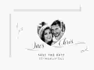Save the Date-Karte Hochzeit Dolce A6 Karte quer weiss