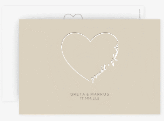 Klick: Details zu Save the Date-Karte "Lebenstraum" anzeigen Save the Date-Karte Lebenstraum A6 Karte quer beige
