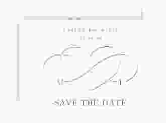 Save the Date-Karte Infinity A6 Karte quer gruen