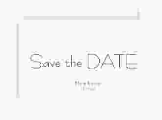 Save the Date-Karte Hochzeit Twohearts A6 Karte quer beige