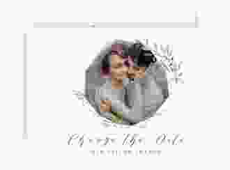 Change the Date-Karte Acacia A6 Karte quer weiss