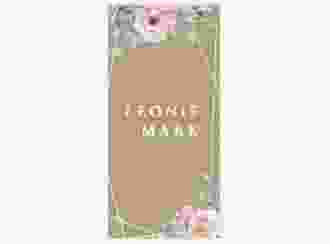 Menükarte Hochzeit Perfection lange Karte hoch Kraftpapier mit rosa Rosen