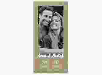 Menükarte Hochzeit Icons lange Karte hoch Kraftpapier