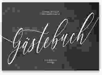 Gästebuch A4 quer Chalkboard A4 quer, Hardcover schwarz