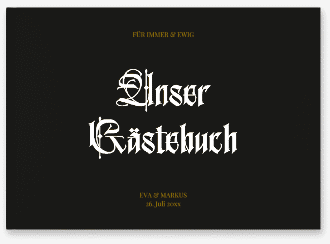Klick: Details zu Gästebuch A4 quer "Wednesday" anzeigen Gästebuch A4 quer Wednesday A4 quer, Hardcover schwarz