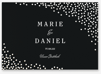 Gästebuch A4 quer Glitter A4 quer, Hardcover schwarz