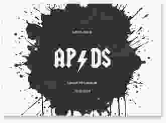 Gästebuch A4 quer Hardrock A4 quer, Hardcover schwarz für Rockband-Fans
