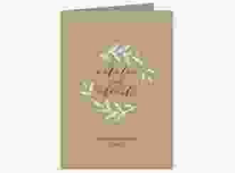 Einladungskarte Hochzeit Naturelove A6 Klappkarte hoch schwarz