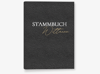 Stammbuch A5 NappaStyle Stammbuch A5 schwarz mit aufgedruckter Nappaleder-Textur