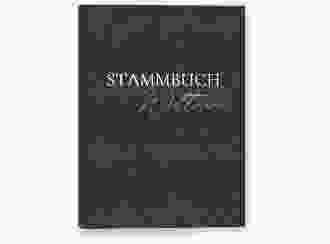 Stammbuch A5 NappaStyle Stammbuch A5 schwarz mit aufgedruckter Nappaleder-Textur