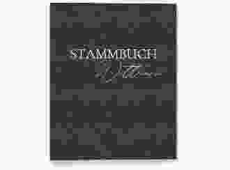 Stammbuch A4 NappaStyle Stammbuch A4 schwarz mit aufgedruckter Nappaleder-Textur