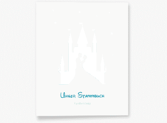 Klick: Details zu Stammbuch A4 "Castle" anzeigen Stammbuch A4 Castle Stammbuch A4 tuerkis