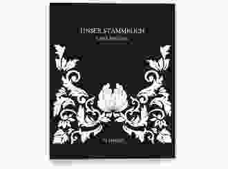 Stammbuch A4 Royal Stammbuch A4 schwarz mit barockem Blumen-Ornament