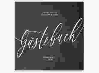 Gästebuch Creation Chalkboard 20 x 20 cm, Hardcover schwarz