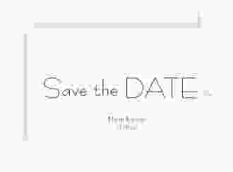 Save the Date-Karte Hochzeit Twohearts A6 Karte quer tuerkis
