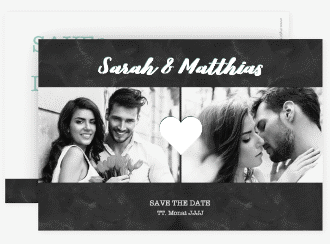 Klick: Details zu Save the Date-Karte "Sparkly" anzeigen Save the Date-Karte Sparkly A6 Karte quer tuerkis