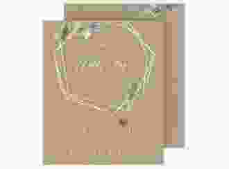 Save the Date-Kalenderblatt Greenish Kalenderblatt-Karte Kraftpapier