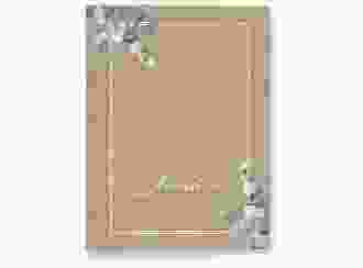 Stammbuch A5 Eucalypt Stammbuch A5 Kraftpapier mit Eukalyptus und edlem Rahmen