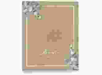 Stammbuch A4 Eucalypt Stammbuch A4 Kraftpapier mit Eukalyptus und edlem Rahmen