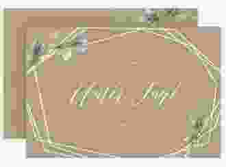 Change the Date-Karte Greenish A6 Karte quer Kraftpapier