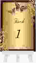 Tischnummer Hochzeit "Toulouse"