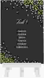 Tischaufsteller Hochzeit "Glitter"