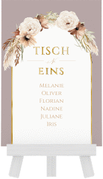 Klick: Details zu Tischaufsteller Hochzeit "Blumenbogen" anzeigen Tischaufsteller Hochzeit "Blumenbogen"