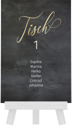 Klick: Details zu Tischaufsteller Hochzeit "Chalkboard" anzeigen Tischaufsteller Hochzeit "Chalkboard"