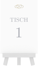 Tischnummer Hochzeit "Infinity"