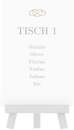 Klick: Details zu Tischaufsteller Hochzeit "Infinity" anzeigen Tischaufsteller Hochzeit "Infinity"
