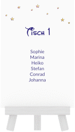 Tischaufsteller Hochzeit "Castle"