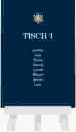 Tischaufsteller Hochzeit "Crystal"