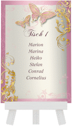 Klick: Details zu Tischaufsteller Hochzeit "Toulouse" anzeigen Tischaufsteller Hochzeit "Toulouse"