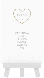 Tischaufsteller Hochzeit "Lebenstraum"