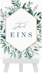 Tischnummer Hochzeit "Lumiere"