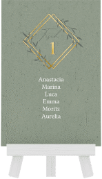 Klick: Details zu Tischaufsteller Hochzeit "Greenletter" anzeigen Tischaufsteller Hochzeit "Greenletter"