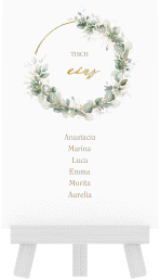 Klick: Details zu Tischaufsteller Hochzeit "Selvatica" anzeigen Tischaufsteller Hochzeit Selvatica