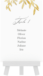 Tischaufsteller Hochzeit "Demure"