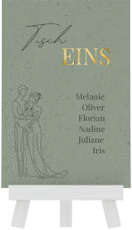 Klick: Details zu Tischaufsteller Hochzeit "Vereint" anzeigen Tischaufsteller Hochzeit "Vereint"