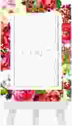 Tischnummer Hochzeit "Blumenpracht"