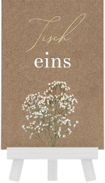 Klick: Details zu Tischnummer Hochzeit "Schleierkraut" anzeigen Tischnummer Hochzeit "Schleierkraut"