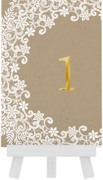 Tischnummer Hochzeit "Mariage"