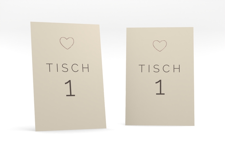 Tischnummer Hochzeit Lebenstraum Tischaufsteller rosegold