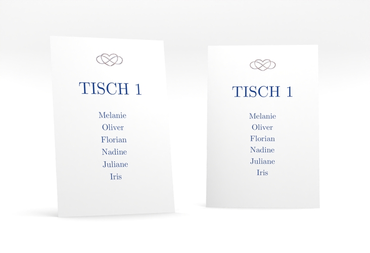 Tischaufsteller Hochzeit Infinity Tischaufsteller rosegold