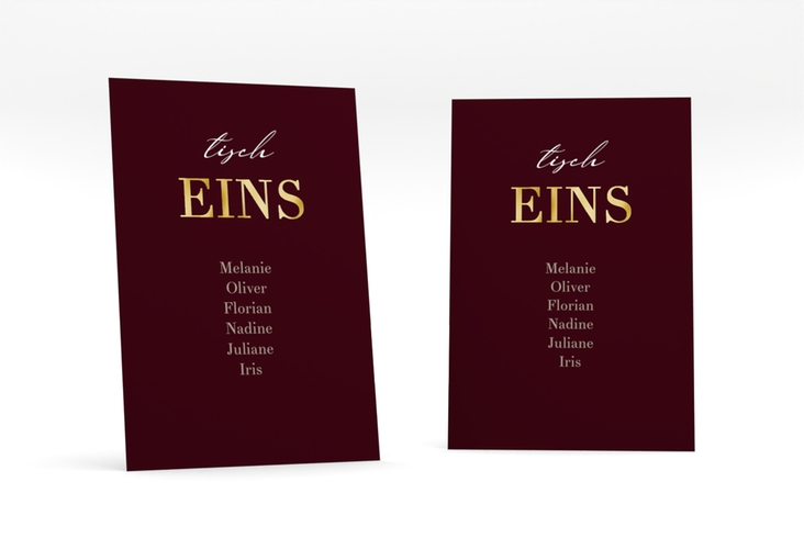 Tischaufsteller Hochzeit Moment Tischaufsteller rot gold