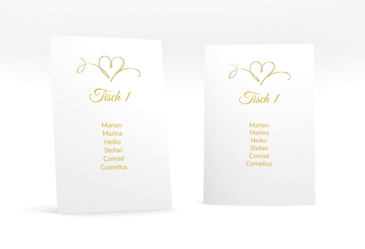 Tischaufsteller Hochzeit Envie Tischaufsteller gold gold