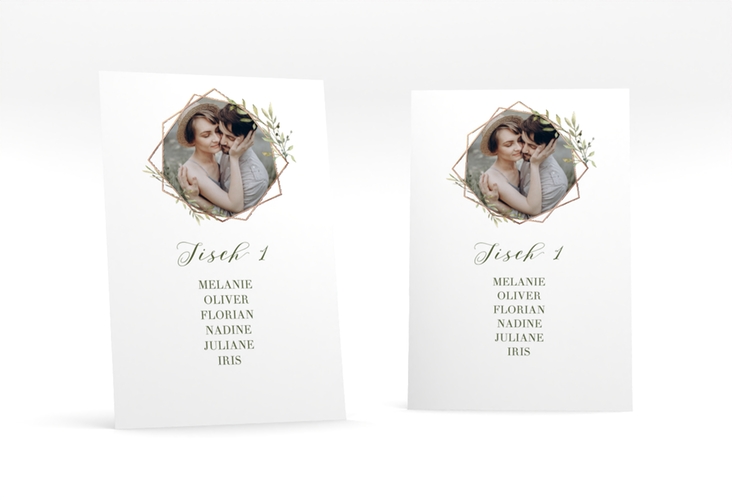 Tischaufsteller Hochzeit Acacia Tischaufsteller weiss rosegold