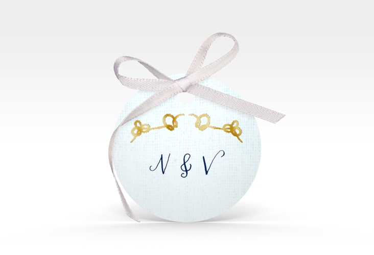 Geschenkanhänger Hochzeit Anker Geschenkanhänger, rund gold
