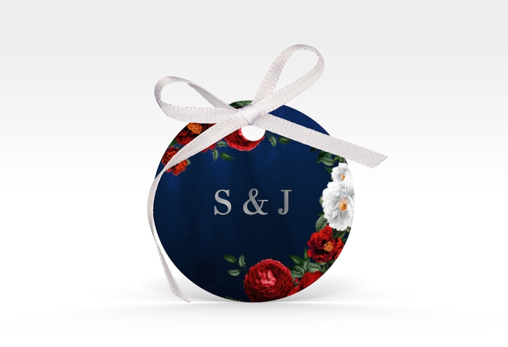 Geschenkanhänger Hochzeit Florista Geschenkanhänger, rund silber