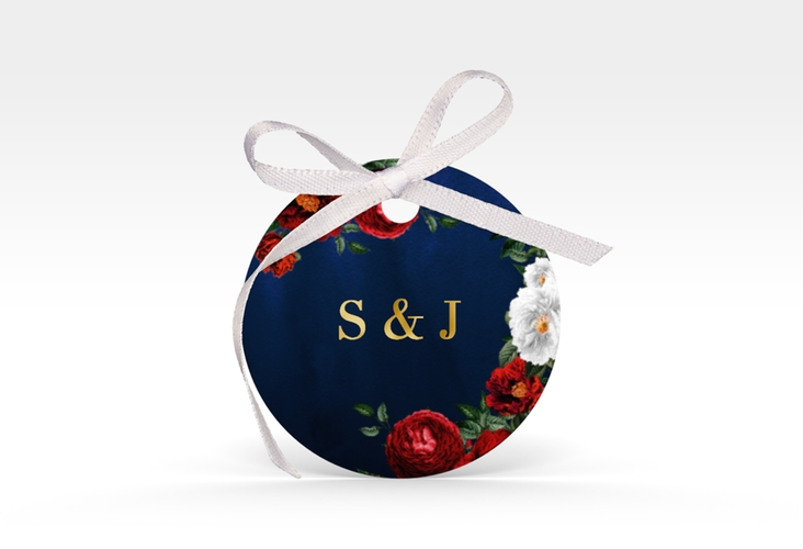 Geschenkanhänger Hochzeit Florista Geschenkanhänger, rund gold